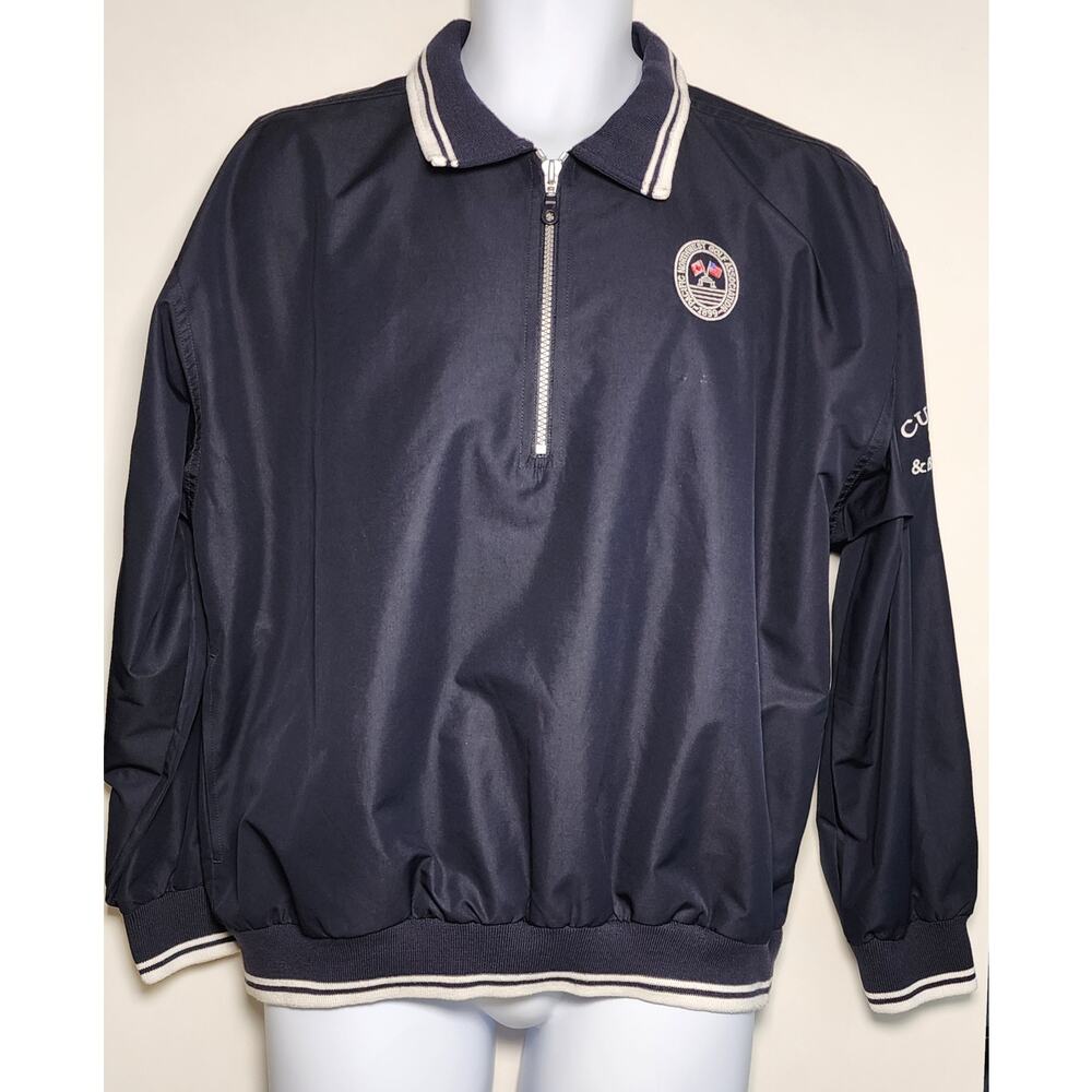 Cutter & Buck Preppy Y2K Golf Sporty Classic Windbreaker Jacket M